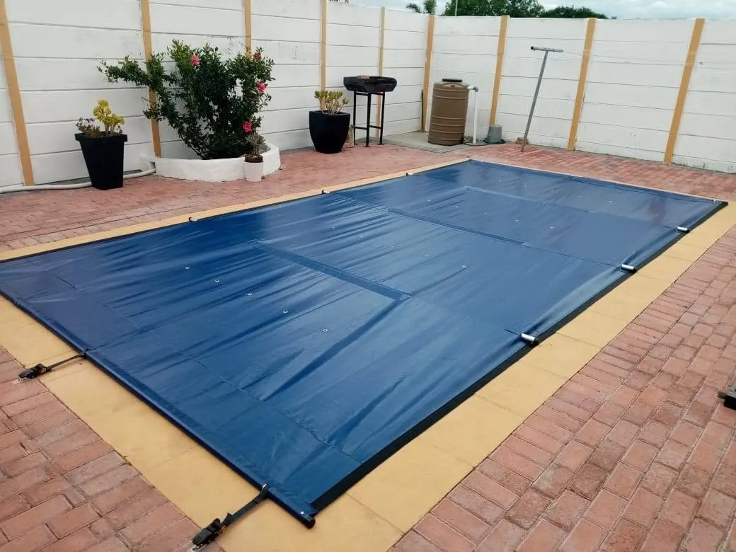 PVC ratchet pool cover fitted by Mother City Pools