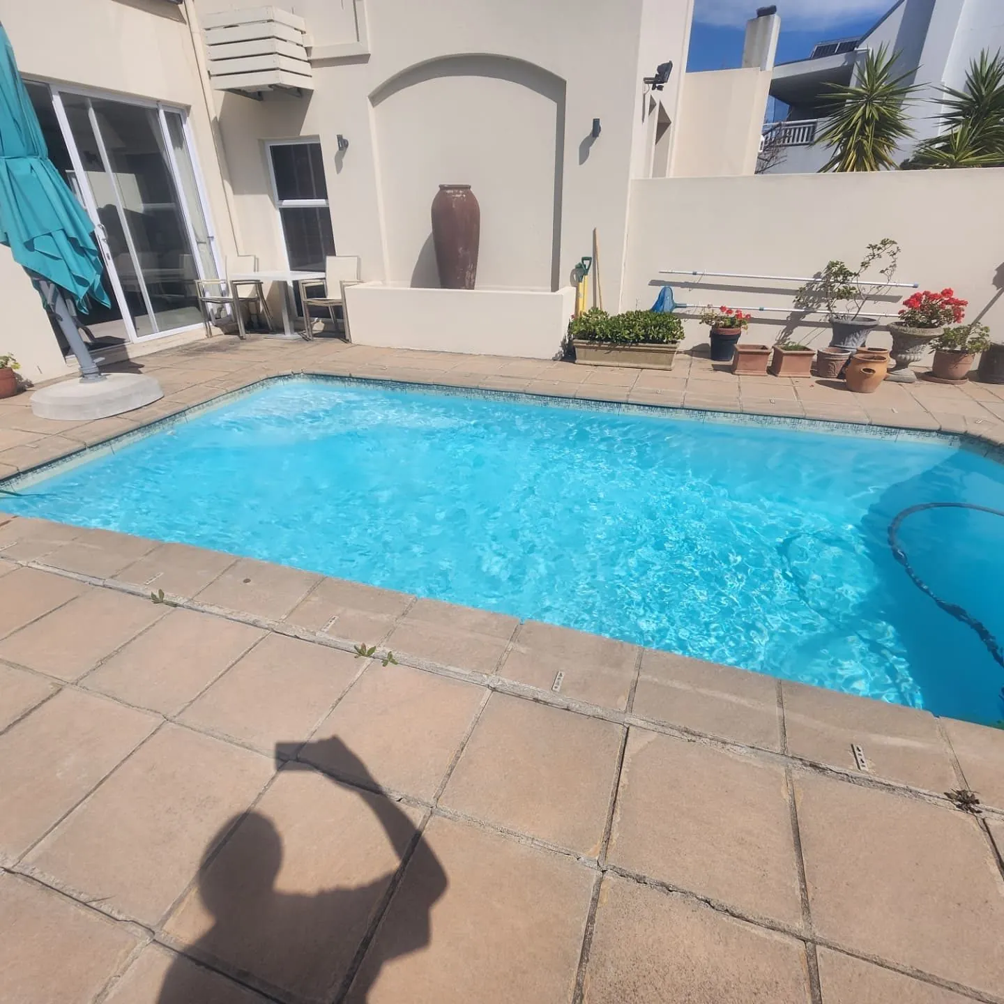 Clear pool after a Mother City Pools service